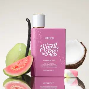New Sttes Perfume 04# (Original Tropical Juicy) – Eau de Parfum for Women – Richer Scent, Longer Lasting – Guava Nectar, Vanilla, Cotton Candy – Perfumes & Fragrances (100ml / 3.4 fl oz)