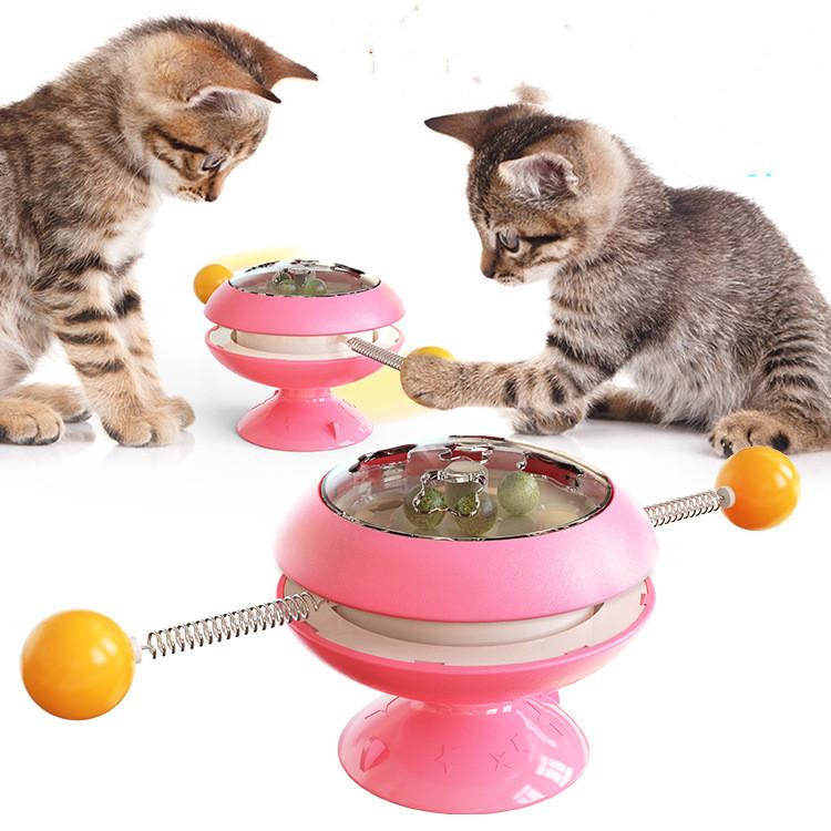 Interactive Catnip Turntable Toy Interactive Catnip Turntable Toy