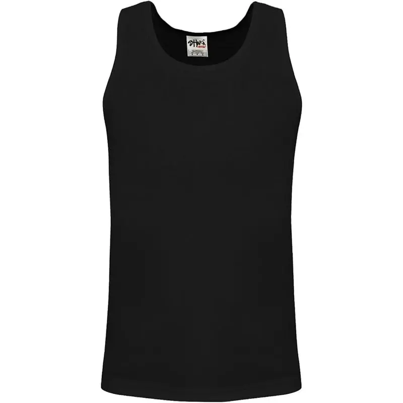 SHAKA WEAR Men's Fitted Solid Cotton Athletic Muscle Tank Top - Affordable, Durable Workout Gear, Double-Stitched, Sleeveless, Sporty Chic, Halloween-Ready Casual Undershirt