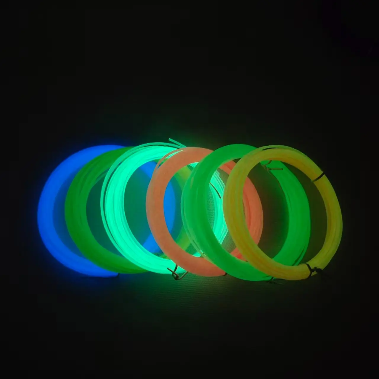 Children Glow-In-The-Dark 3D Pen Refill Pack, Large Capacity 6 Rolls, 1.75mm Fluorescent Pla Eco-Friendly Filament, Safe Non-Toxic Stem Education Kit