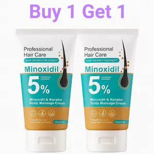 Buy 1 Get 1 Free 5% Minoxidil & Keratin Scalp Massage Cream Hair Growth Treatment for Men & Women Nano Foam Essence Easy Absorb Scalp Refreshing Haircare Buy 1 Get 1 Free