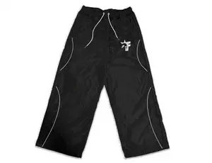 F Skull Baggy Nylon Sweatpants