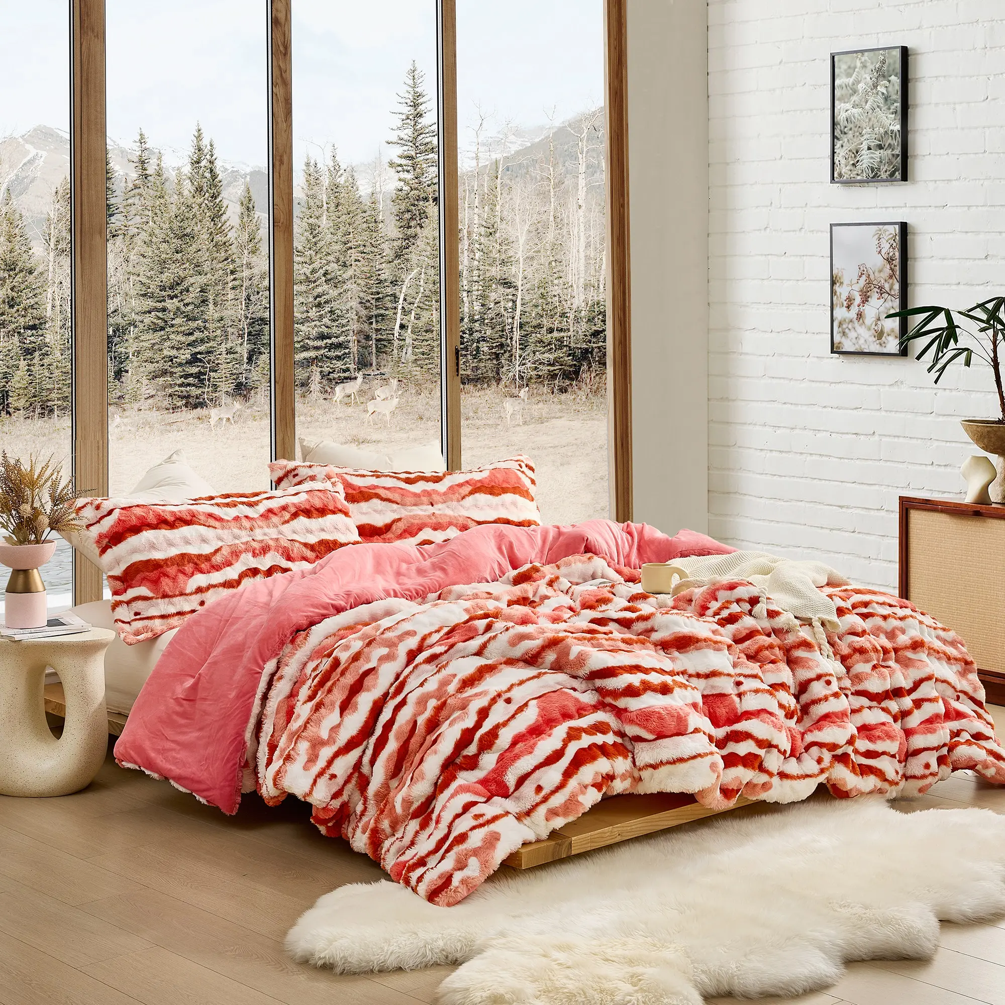 Southern Bacon aka Southern Belle - Coma Inducer Oversized Comforter Set - Georgia Peach