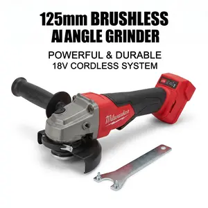 Milwaukee M18 125mm Brushless Grinder 8500 RPM metal grind