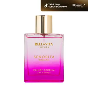 Bellavita Luxury Senorita Eau De Parfum | Women's Perfume 100ml (3.38 FL.oz) | Playful, Sweet & Confident Notes | Long-Lasting | Vegan & Cruelty-Free | Super Brand Day Exclusive