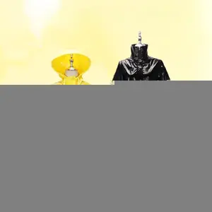 Movie Coralin Cosplay Costume Wybie COS Coat Adult Halloween Dress Up Party Yellow Raincoat Jacket Anime Cartoon Costume Wig