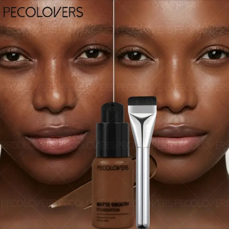 Matte Liquid Foundation Oil Control Concealer BB Cream Waterproof Lasting Full Coverage Natural Face Base Makeup