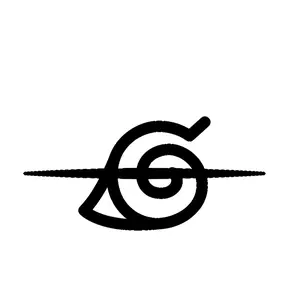 Naruto 3x3 Inches Leaf Village Symbol Sticker for Anime Fans and Decor