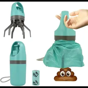 TikTok-Viral! The On-The-Go Poop Scooper Genius Leash-Clip Waste Bag Holder & Grabber for Dog Walking  Never Forget a Bag! Portable Pet Poop Scooper with 1 Count Dog Waste Bag Holder & Dispenser for Outdoor Pet Supplies Limited r