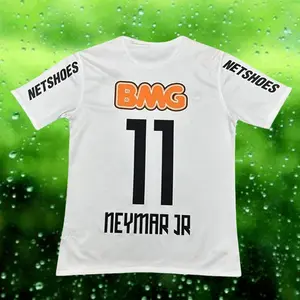 2012 2013 Home White Retro No.11 Neymar Short Sleeved Soccer Jersey