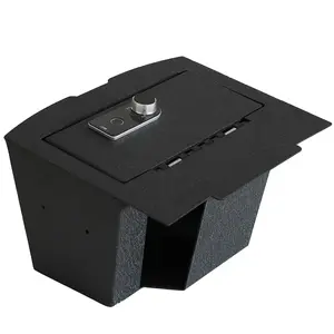 WASAI Center Console Gun Safe Compatible with Dodge Ram 1500/2500/3500 2009-2018, Fingerprint Lock with Key