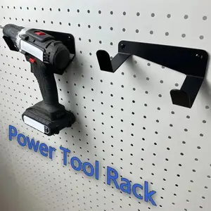 Power Tool Rack Tool Storage Rack, Hardware Store Tools Storage Bracket, Tool Organizer for Home, Office, Garage, Workshop, Construction Tool Organizer, Yard Tool Rack