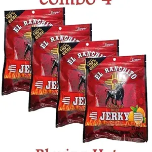 Blazing Hot El Ranchito Crunchy Beef Jerky Net Wt. 2 oz