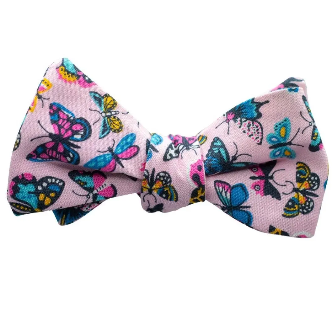 Social Butterfly Bow Tie - Pink