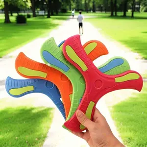 Night Glow Boomerang, Eva Outdoor Toy, Active Play, Unisex, Absorbs Sunlight or Lights, Light at Night, Portable Fun Three-Leaf