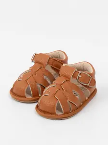 Brown Fisherman Baby Sandals