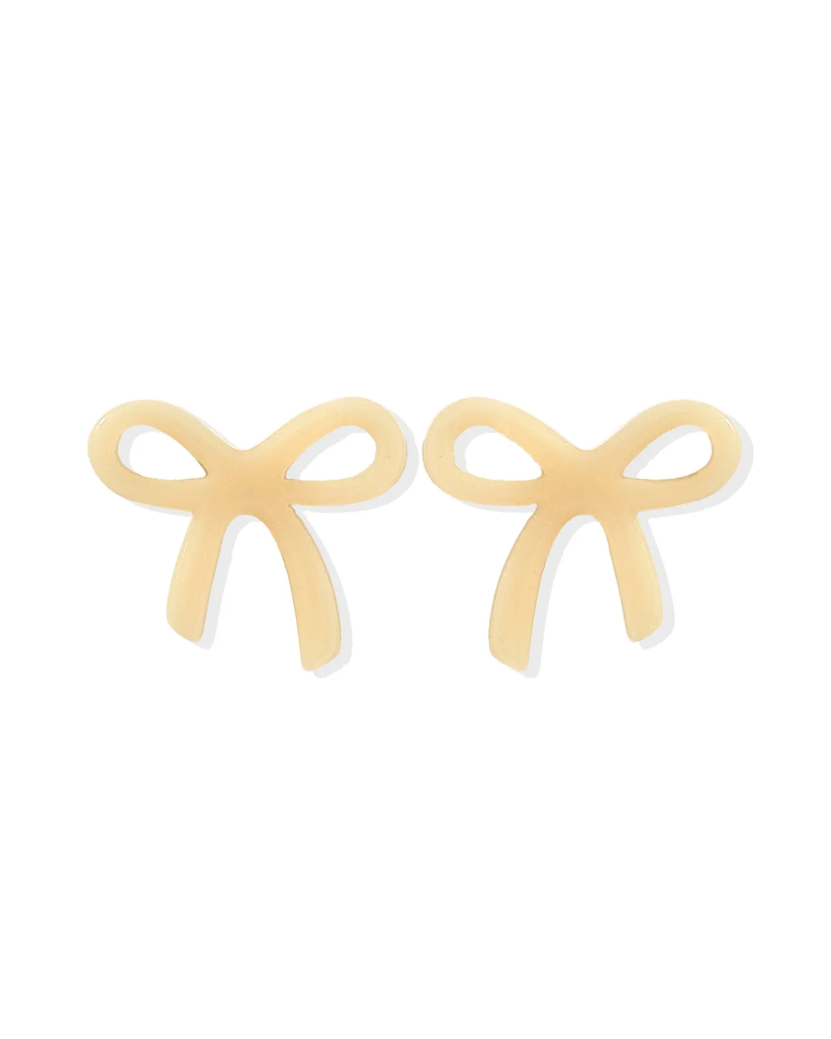 Kylie Bow Earrings - Latte