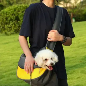 Breathable Mesh Pet Sling Carrier – Hands-Free Crossbody Bag for Small Dogs & Cats