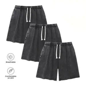 3-Pack Vintage Washed Shorts – Soft, Breathable & Everyday Comfort