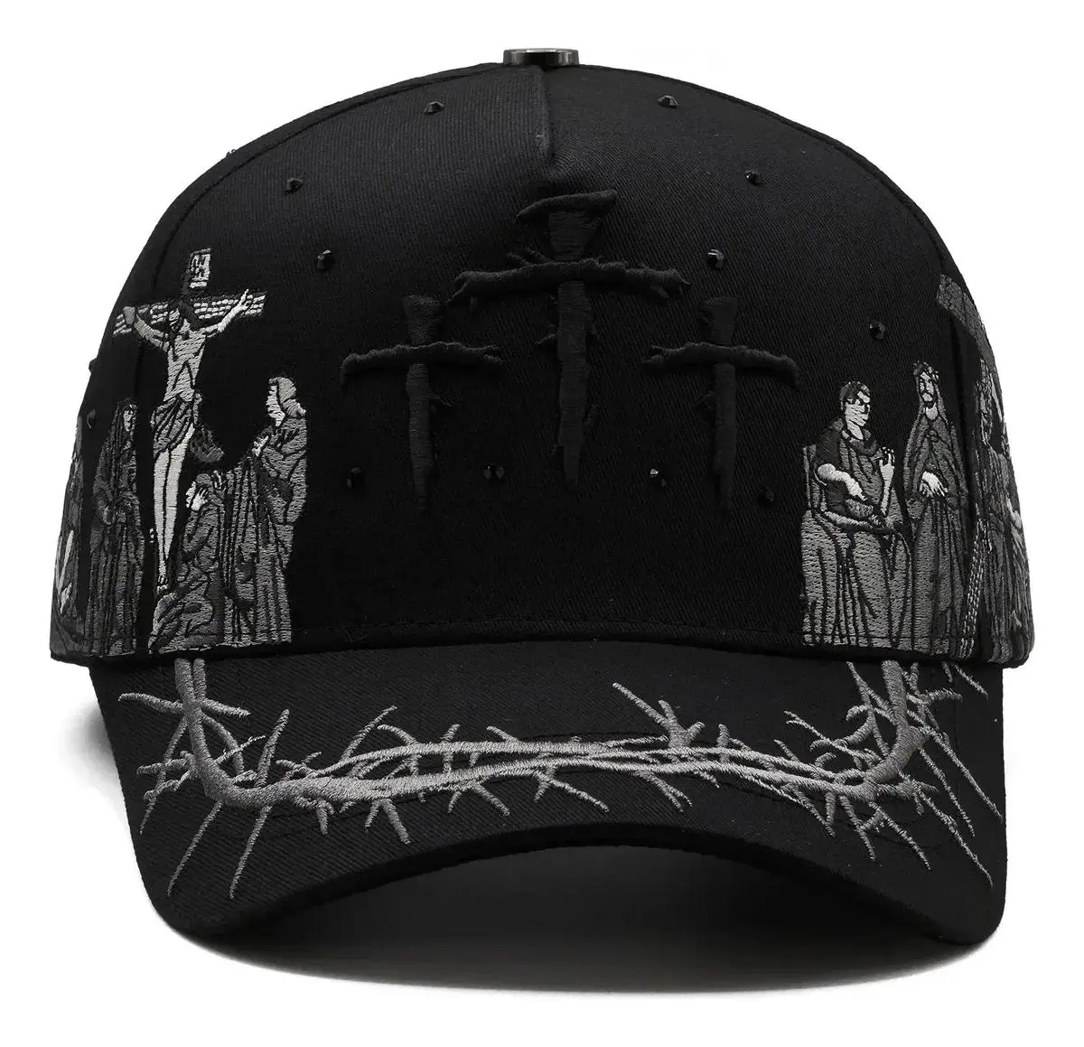 Classic Adjustable Cap With Curved Brim Solid Black Design District Viacrusis X Dandy