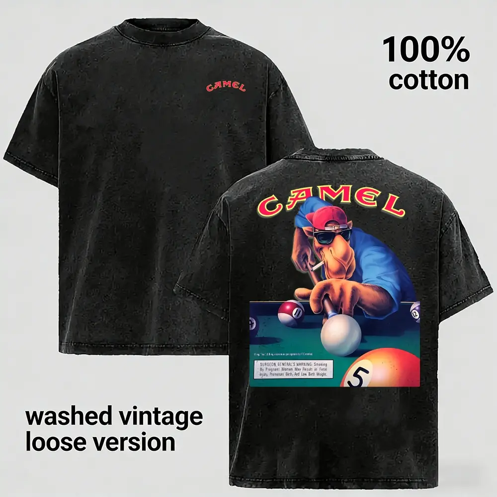 Men's Washed Pure Cotton T-Shirt