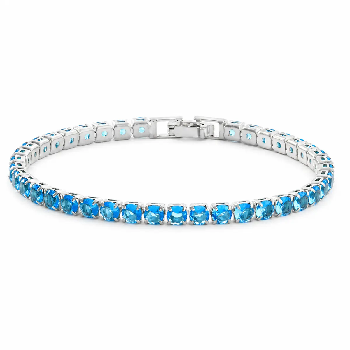 14K Gold Plated Colorful Tennis Bracelet for Women, Multicolor Cubic Zirconia Bracelet, Hypoallergenic & Water Resistant Anti-Tarnish Jewelry, Trendy Stacking Bracelet, Ideal Gift for Her, Girlfriend, Wife, Valentine's, Mother's Day, Graduation