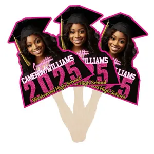 Custom 2025  8“ x 10” Graduation Fans – Personalized Grad Party
