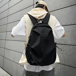 Minimalist Casual Backpack for Men & Women, Lightweight Water-Resistant Daypack for School, Work & Daily Use, Multi-Pocket Travel Backpack
