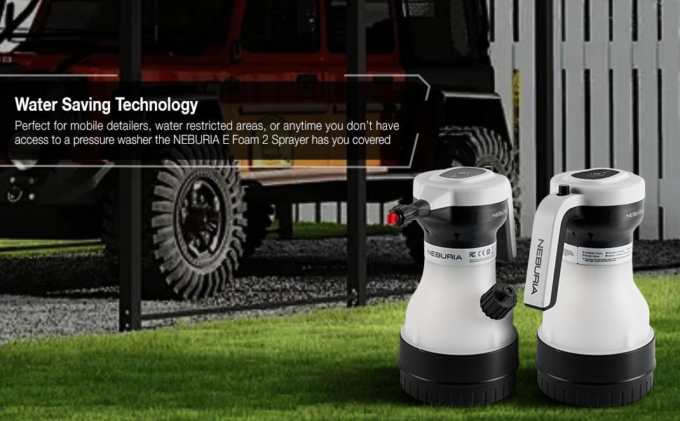 NEBURIA Gen 2 Professional Electric Foam Sprayer,Rechargeable High Pressure Foam Cannon for Car Wash,Auto Detailing,Home,Industrial Cleaning,With Smart Pressure Control Core,Ergonomic Handle,Portable Cordless Cleaner for Kitchen,Windows,Bathroom NEBURIA Gen 2 Professional Electric Foam Sprayer,Rechargeable High Pressure Foam Cannon for Car Wash,Auto Detailing,Home,Industrial Cleaning,With Smart Pressure Control Core,Ergonomic Handle,Portable Cordless Cleaner for Kitchen,Windows,Bathroom