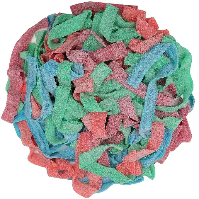 Variety Color Sour Gummy Belts 1 Pound (Cotton Candy), Assorted Flavor 1LB, Pack of 1