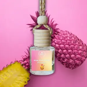 Pink Pineapple Paradise Hanging Car Diffuser - Car Air Freshener