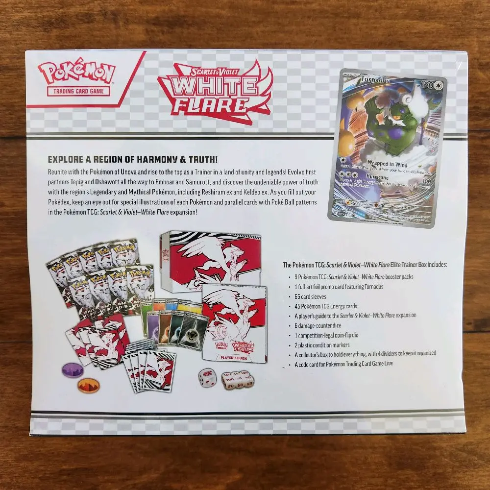 Pokemon White Flare ETB Elite Trainer Box - SV: White Flare (WHT) - TikTok Shop Pokemon White Flare ETB Elite Trainer Box - SV: White Flare (WHT) - TikTok Shop