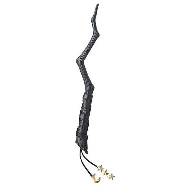 Black Fantasy Wand - Witch Wizard Wand - Costume Accessory Prop
