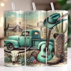 Country truck | 20oz sublimation transfer print out (TRANSFER ONLY, NOT A FINISHED TUMBLER)