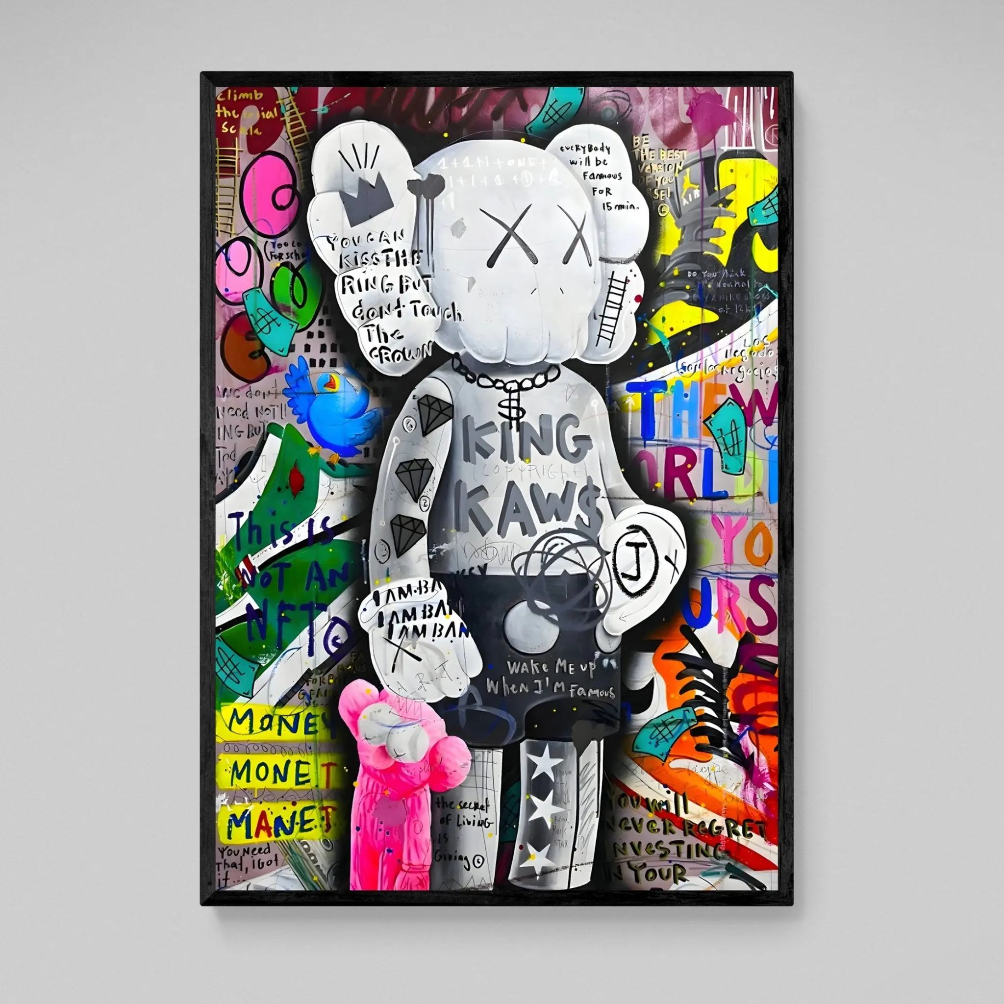 Hypebeast   Street   Art Graffiti Pop Kaws Art Print: Hypebeast Figure Unframed Poster