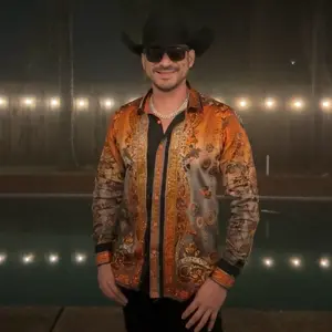Víbora Rhinestone Long Sleeve Shirt (Slimfit)