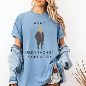 Everything Computer T-Shirt - Retro Unisex Tee, 100% Cotton, Pixel Art Design, Perfect Gift