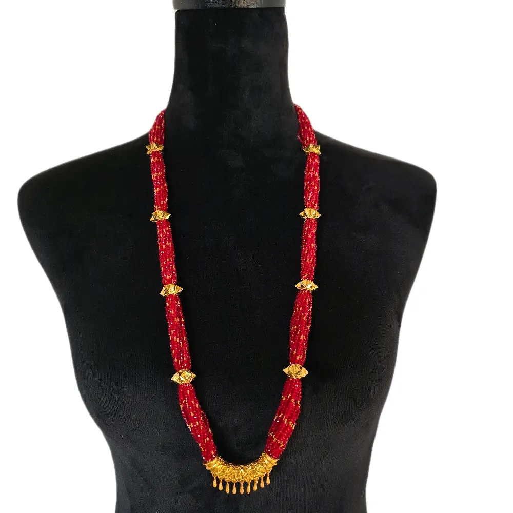 Traditional Nepali hydro pote naugedi tilhari necklace