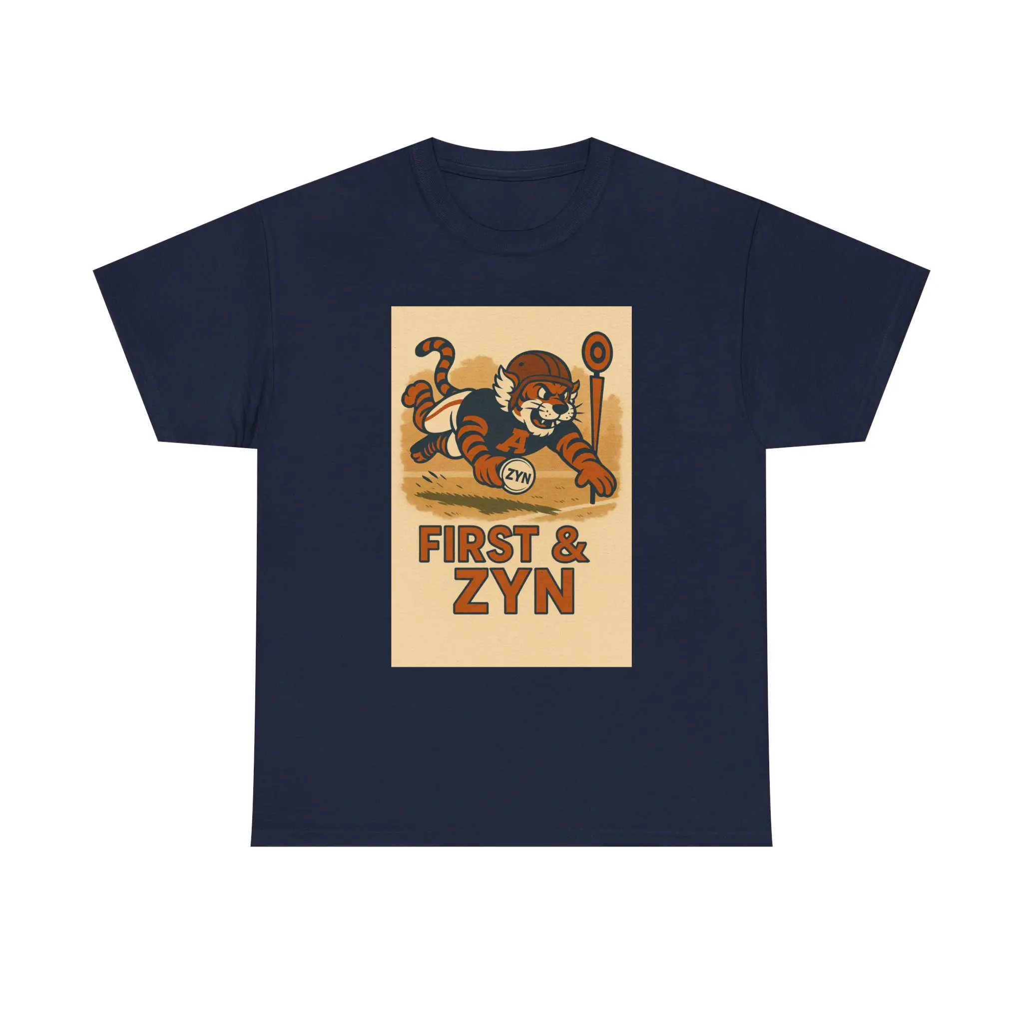 Auburn- First and Zyn College Football Game Day Unisex Tee, Auburn SEC Fan Apparel Shirt, First and Zyn, Auburn Tee, SEC Game Day Shirt Cotton Fabric Fit Top Comfy Smooth T-Shirt