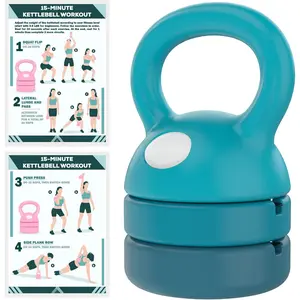 Adjustable Kettlebell | 5 lb - 12 lb | Kettlebells Weights Set for Home Gym | Kettle Bell Sets for Women at Home