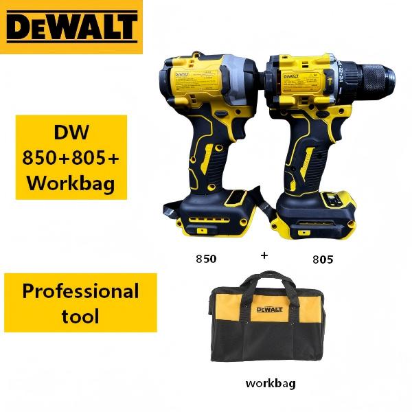 DeWalt DCK2050M2 20V MAX* Brushless 2-Tool Combo Kit, DCF850 ATOMIC 1/4" 3-Speed Impact Driver, DCD805 XR 1/2" Hammer Drill, For Construction And General Fastening, With ToughSystem 2.0 Jobsite Tool Bag, Bare Tool DeWalt DCK2050M2 20V MAX* Brushless 2-Tool Combo Kit, DCF850 ATOMIC 1/4" 3-Speed Impact Driver, DCD805 XR 1/2" Hammer Drill, For Construction And General Fastening, With ToughSystem 2.0 Jobsite Tool Bag, Bare Tool