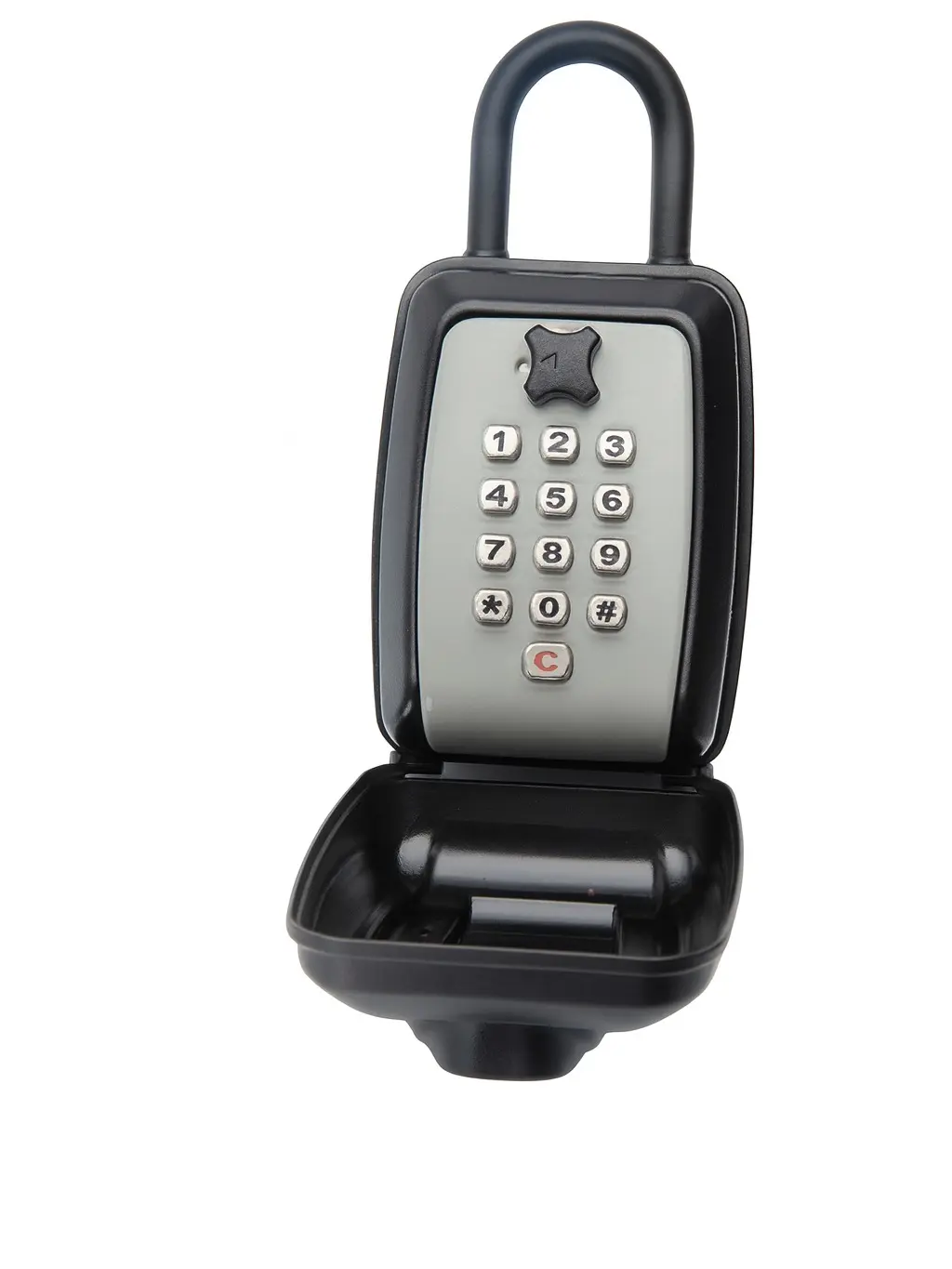 FINEFIX Large Portable Multifunctional Lock Box with U Shackle - Aluminum Construction, Corrosion-Resistant Zinc Alloy, All-Weather Protection, Easy-to-Use Large Punch Buttons