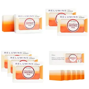Relumins Glutathione Soap Bars - Deep Cleansing & Hydrating Soap for Smooth, Refreshed Skin - Gentle Formula for Face & Body - 150g Bar