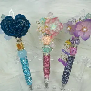 Bling Pens - Includes Refill Ink, Available in Various Colors and Designs, Gorgeous Floral Pens with Unique Features