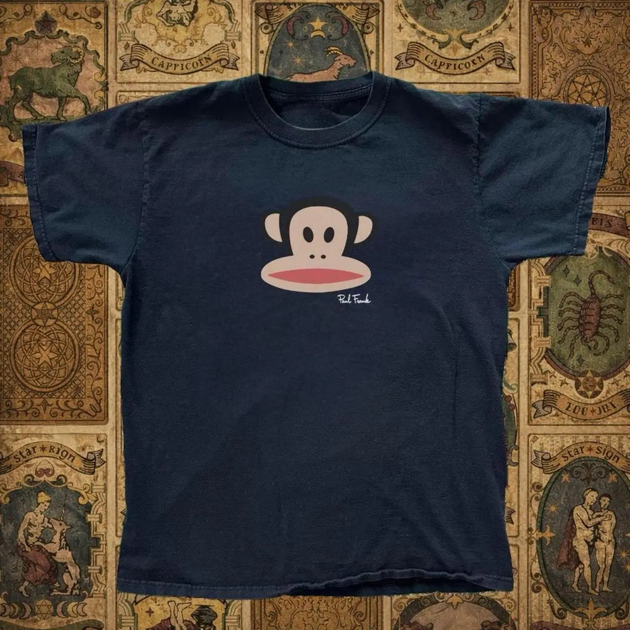Paul Frank T-shirt Vintage Paul Frank Minimalist Julius Monkey Face Graphic Tee, Retro Y2K Shirt, Loose Fit Unisex Top