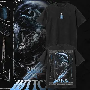Ranni The Witch - Elden Ring Menswear Gift for Game Fans Top Apparel Classic Oversized Seamless Simple Straight Man Designer Shirts Men's Regular Fit Floral Print Tee Heavyweight Cotton T-Shirts Featuring Epic Panther Design