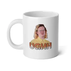 Mug WHITE ONLY UGHH mug, Damn Mug  Gift For Fan,Coffee Mug Meme Funny Drinkware Coffee Gift For Fan, Koozie