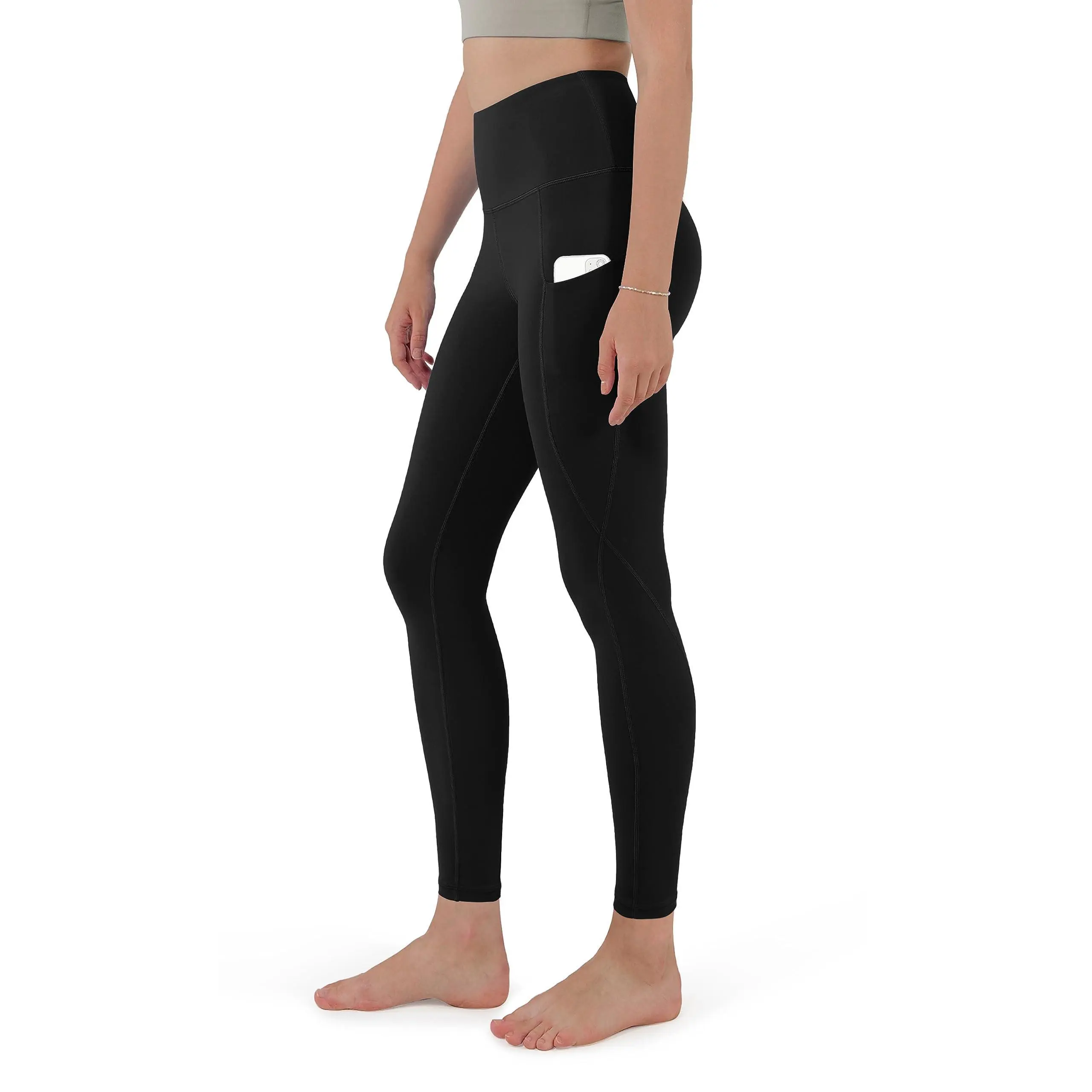 ODODOS Women's High Waisted Yoga Leggings with Pockets, Tummy Control Non See Through Workout Athletic Running Yoga Pants Gym Tights Clothes Gym Sportswear Bottoms summerwins