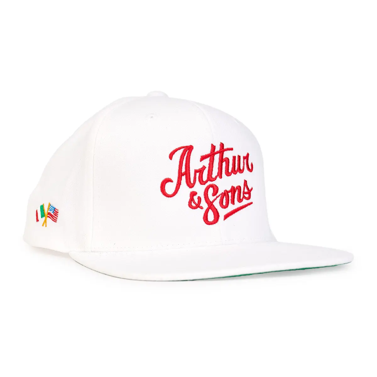 White Logo Snapback Deluxe Hat