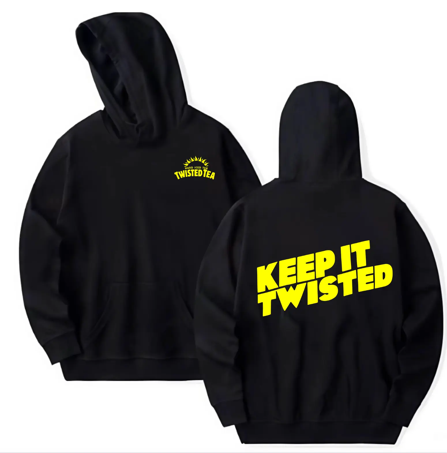 Keep It Twisted Tea 2 Sided Hoodie, Unisex Trendy Hoodie Classic, Graphic Tees For Women And Men, Gifts For All